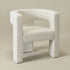Herbert Modern Bouclé Armchair - Cream Top Rated Accent Chair | Accent Sitting Chairs | Kinwell Furniture | Modern Sitting Room Chairs